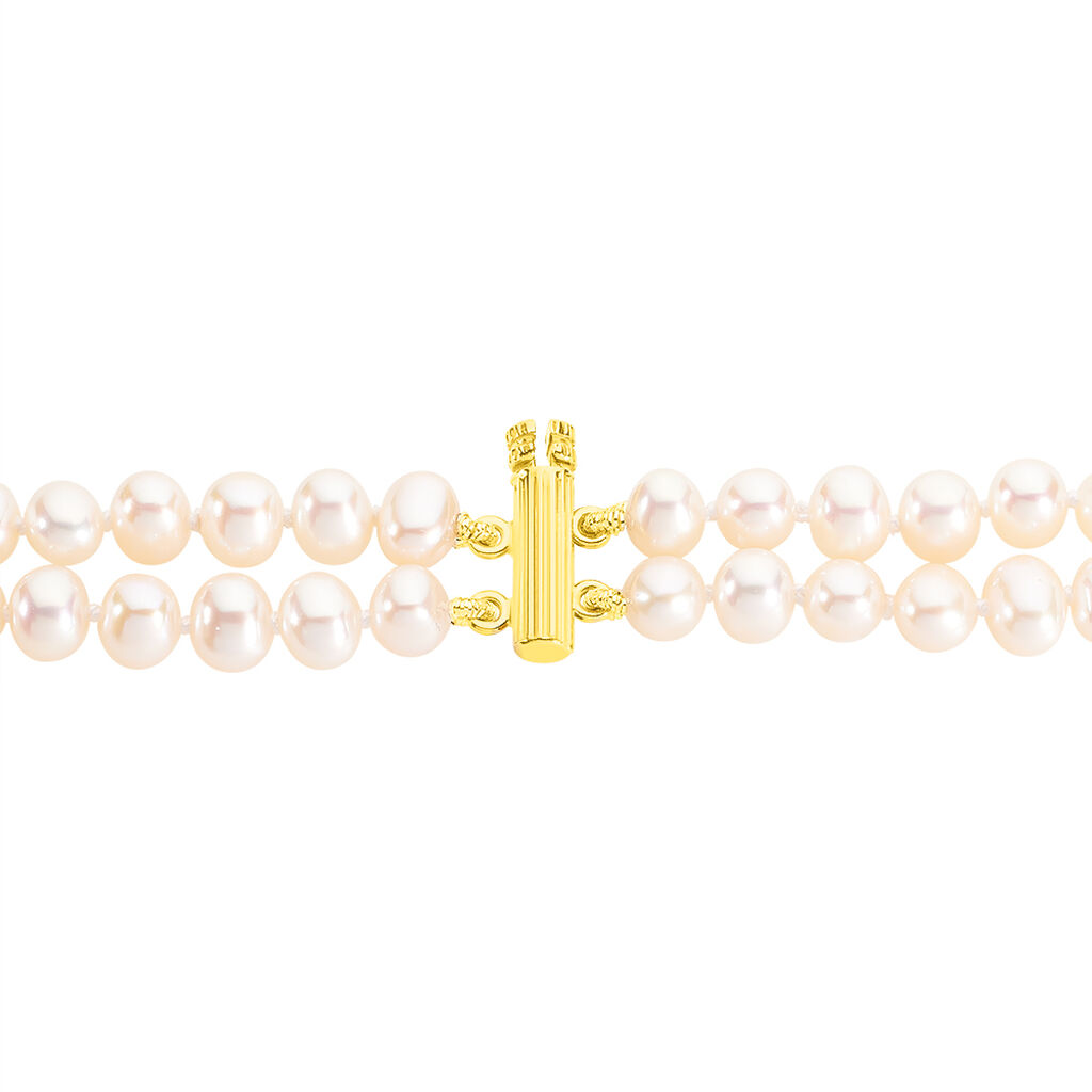 Bracelet Silene 2 Rangs Or Jaune Perle De Culture - Bracelets Femme | Histoire d&rsquo;Or