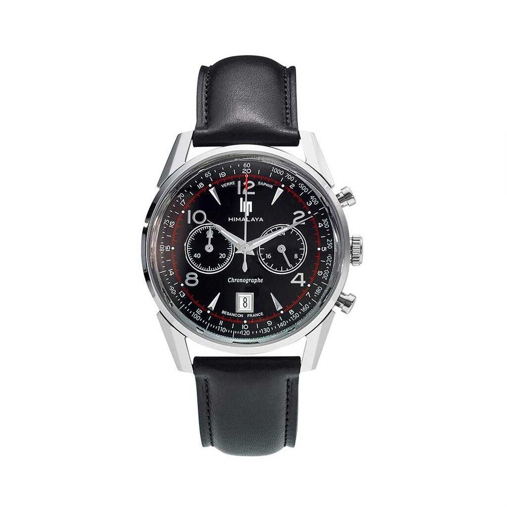Montre Lip Himalaya Chrono Noir - Montres Homme | Histoire d&rsquo;Or