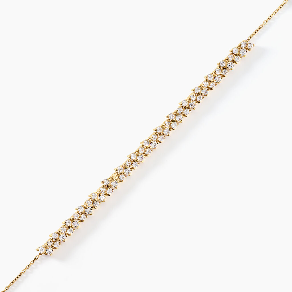 Bracelet Orion Or Jaune Oxyde De Zirconium - Bracelets Femme | Histoire d’Or