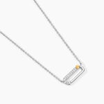 Collier Or Jaune Argent Blanc Oxyde De Zirconium - Colliers Femme | Histoire d&rsquo;Or