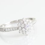 Bague Chouchou Platine Blanc Diamant - Bagues solitaires Femme | Histoire d&rsquo;Or