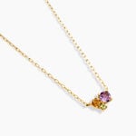 Collier Prisme Or Jaune Am&eacute;thyste Citrine P&eacute;ridot - F&ecirc;te des m&egrave;res Femme | Histoire d&rsquo;Or
