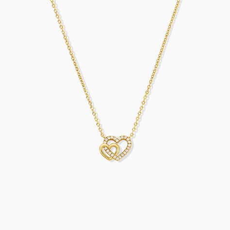 Collier Donatiane Argent Jaune Oxyde De Zirconium - Colliers fantaisie Femme | Histoire d&rsquo;Or