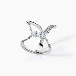 Bague Nexus Argent Blanc Oxyde De Zirconium - Bagues avec pierre Femme | Histoire d&rsquo;Or