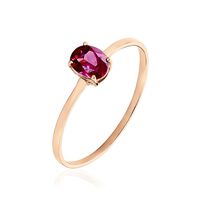 Bague Valentino Or Rose Rhodolite