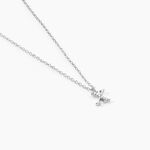 Collier Neruda Argent Blanc Oxyde De Zirconium - Colliers fantaisie Femme | Histoire d&rsquo;Or
