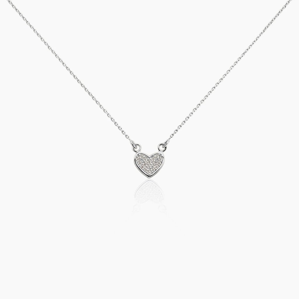 Collier Seya Argent Blanc Oxyde De Zirconium - Colliers fantaisie Femme | Histoire d’Or