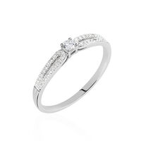 Bague Solitaire Katalina Or Blanc Diamant