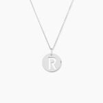 Pendentif Elio R Argent Blanc - Pendentifs Famille | Histoire d&rsquo;Or