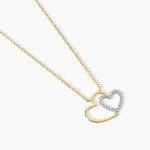 Collier Marineta Argent Dor&eacute; A L'Or 750/1000 Oxyde De Zirconium - Colliers  | Histoire d&rsquo;Or