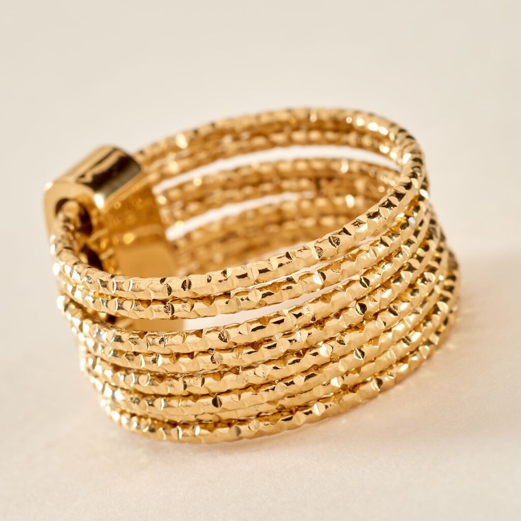 Bague Dion Acier Jaune - Bagues fantaisie Femme | Histoire d&rsquo;Or