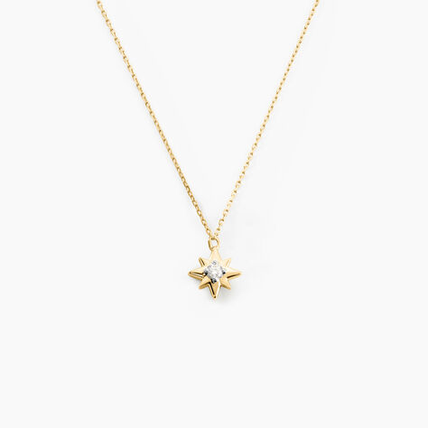 Collier Astralia Or Jaune Oxyde De Zirconium - Colliers Femme | Histoire d&rsquo;Or
