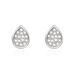 Boucles D'oreilles Puces Argent Blanc Tricoria Oxydes De Zirconium - Boucles d'oreilles fantaisie Femme | Histoire d’Or