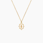Collier Fedele Argent Dor&eacute; A L'Or 750/1000 Oxyde De Zirconium - Colliers Femme | Histoire d&rsquo;Or