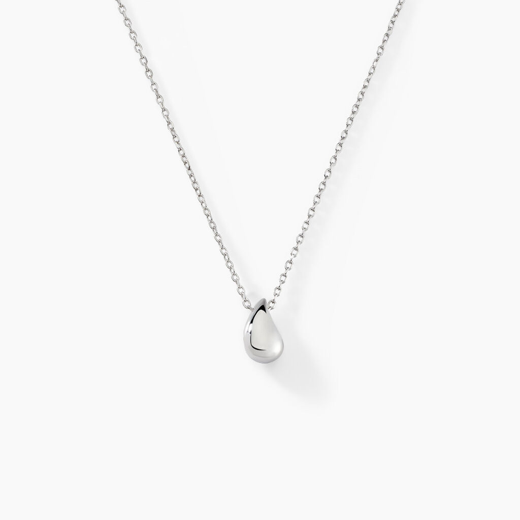 Collier Curve Argent Blanc - Colliers fantaisie Femme | Histoire d&rsquo;Or