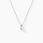 Collier Curve Argent Blanc - Colliers fantaisie Femme | Histoire d&rsquo;Or