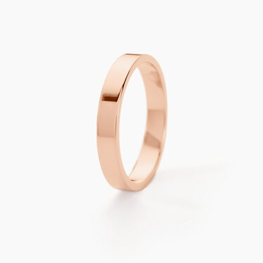 Alliances Argent Rose Inayah Ruban 3mm