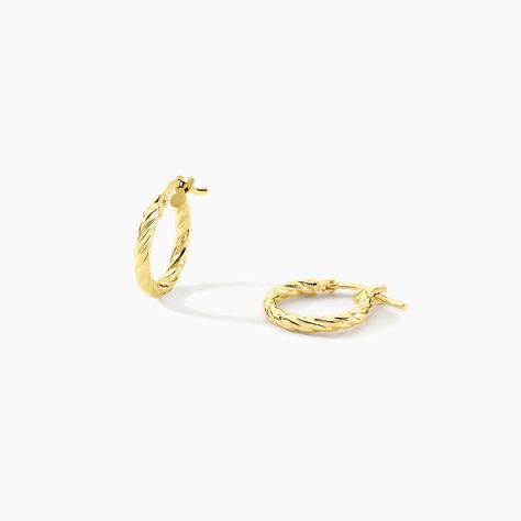 Créoles Bartimee Or Jaune - Boucles d'oreilles créoles Femme | Histoire d’Or