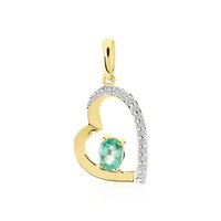 Pendentif Arduinna Or Jaune Emeraude