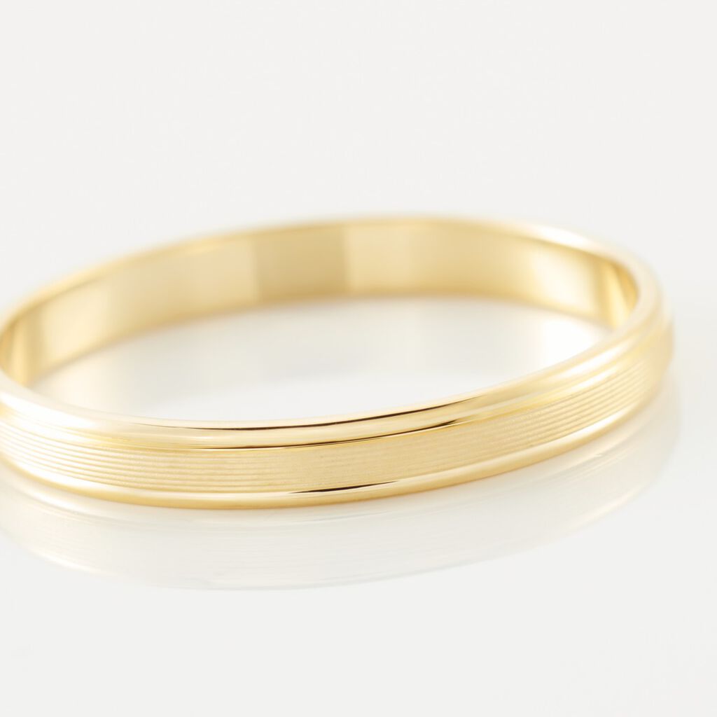 Alliance Zeus Ruban Plat Or Jaune - Alliances Famille | Histoire d’Or