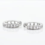 Cr&eacute;oles Anne-sixtine Argent Blanc Oxyde De Zirconium - Boucles d'oreilles cr&eacute;oles Femme | Histoire d&rsquo;Or