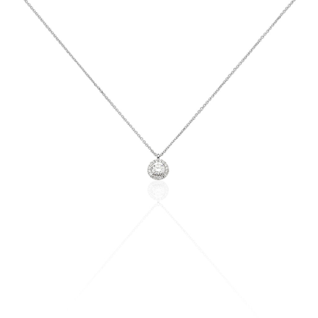 Collier Alexa Or Blanc Diamant - Colliers Femme | Histoire d&rsquo;Or