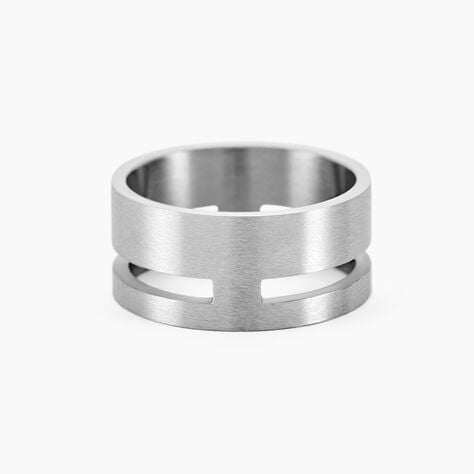 Bague Cadix Acier Blanc -  Homme | Histoire d’Or