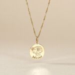 Pendentif Jannila Zodiaque Or Jaune - Cadeaux de naissance Enfant | Histoire d&rsquo;Or
