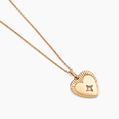 Collier Manea Plaque Or Jaune Oxyde De Zirconium - Colliers Femme | Histoire d&rsquo;Or