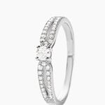 Bague Solitaire Katalina Or Blanc Diamant - Bagues solitaires Femme | Histoire d&rsquo;Or