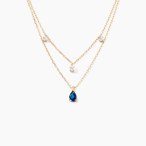 Collier Vasilisa Or Jaune Topaze Oxyde De Zirconium - Colliers Femme | Histoire d&rsquo;Or