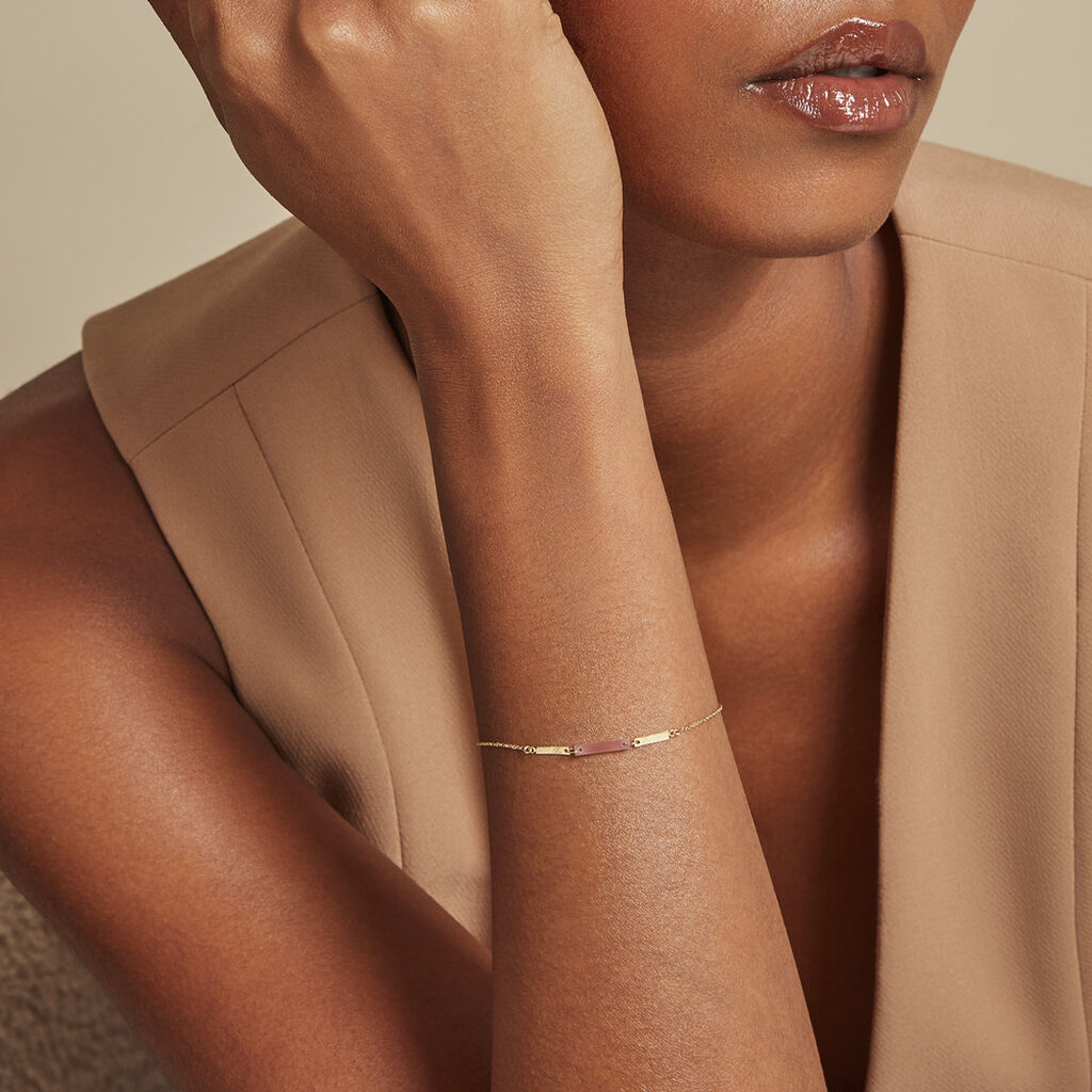 Bracelet Halcyone Or Jaune Calcédoine - Bracelets Femme | Histoire d’Or