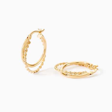Cr&eacute;oles Hamish Or Jaune - Boucles d'oreilles cr&eacute;oles Femme | Histoire d&rsquo;Or
