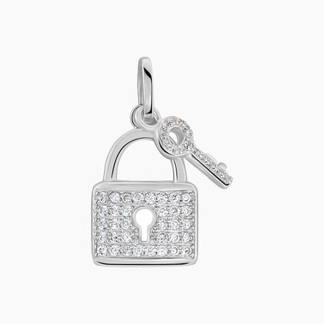Pendentif Amelot Argent Blanc Oxyde De Zirconium - Pendentifs Femme | Histoire d’Or
