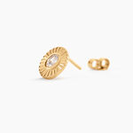 Boucles D'Oreilles Puces Adira Plaqu&eacute; Or Jaune Oxyde De Zirconium - Boucles d'oreilles fantaisie Femme | Histoire d&rsquo;Or