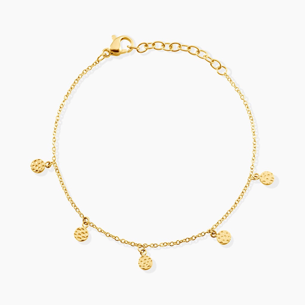 Bracelet Hano&iuml; Acier Jaune - Bijoux sans pierre Femme | Histoire d&rsquo;Or