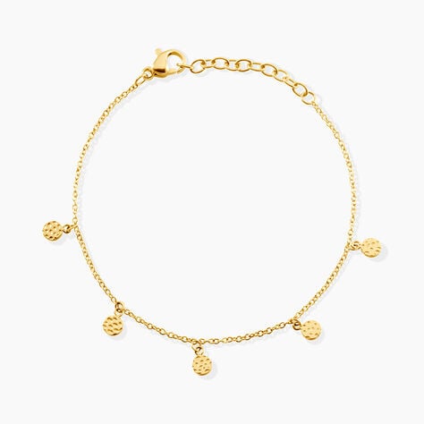 Bracelet Hano&iuml; Acier Jaune - Bijoux sans pierre Femme | Histoire d&rsquo;Or