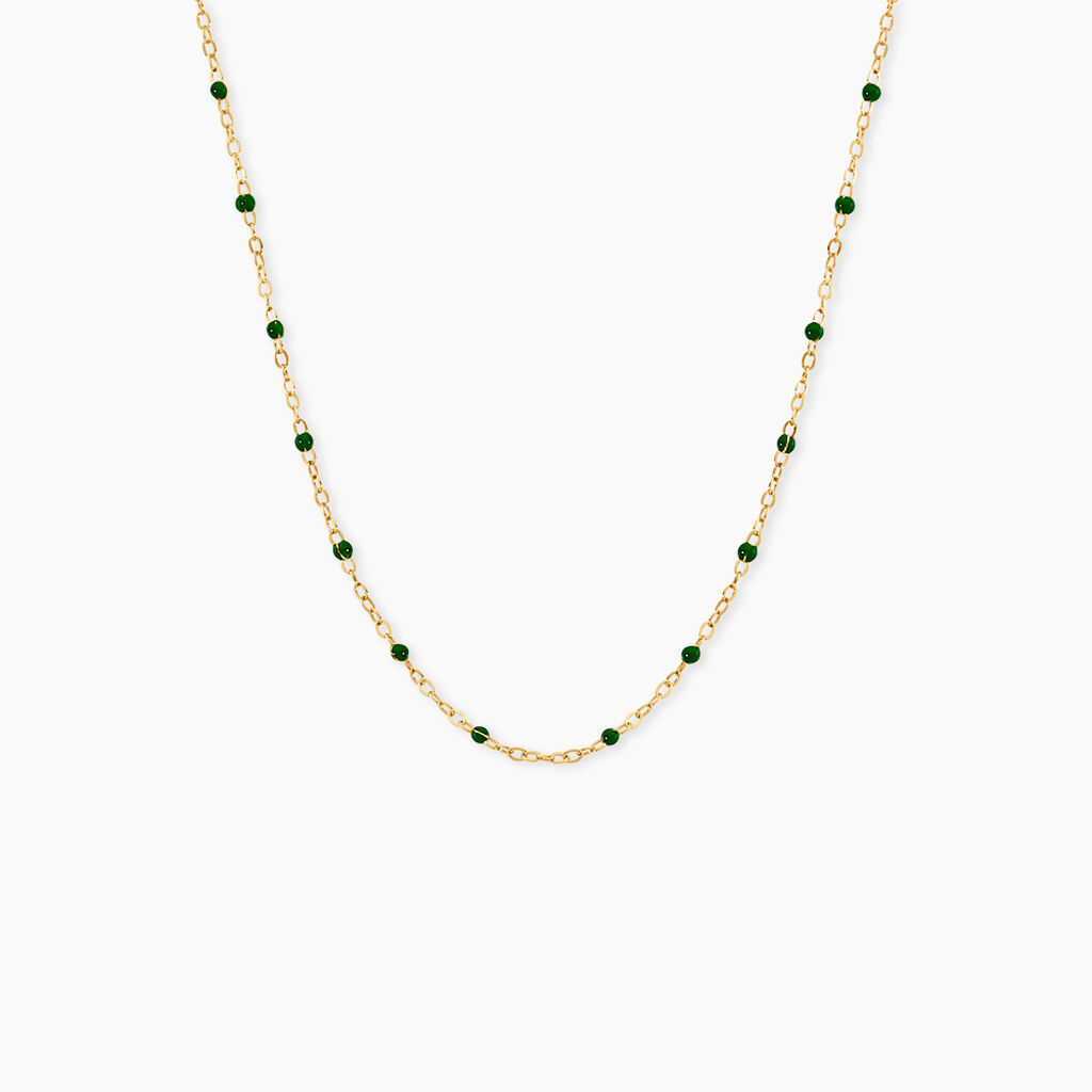 Collier Polka Argent Jaune - Bijoux sans pierre Femme | Histoire d&rsquo;Or