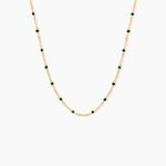 Collier Polka Argent Jaune - Bijoux sans pierre Femme | Histoire d&rsquo;Or