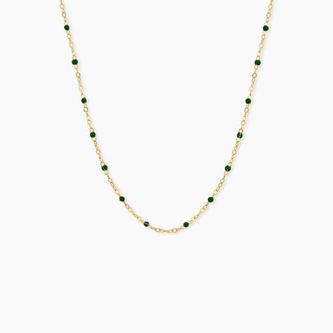 Collier Polka Argent Jaune - Bijoux sans pierre Femme | Histoire d&rsquo;Or
