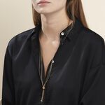 Collier Sautoir Acier Dor&eacute; Nanaia - Sautoirs Femme | Histoire d&rsquo;Or