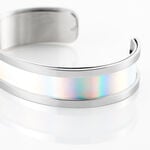 Bracelet Jonc Kayssi Acier Blanc - Bracelets joncs Femme | Histoire d&rsquo;Or