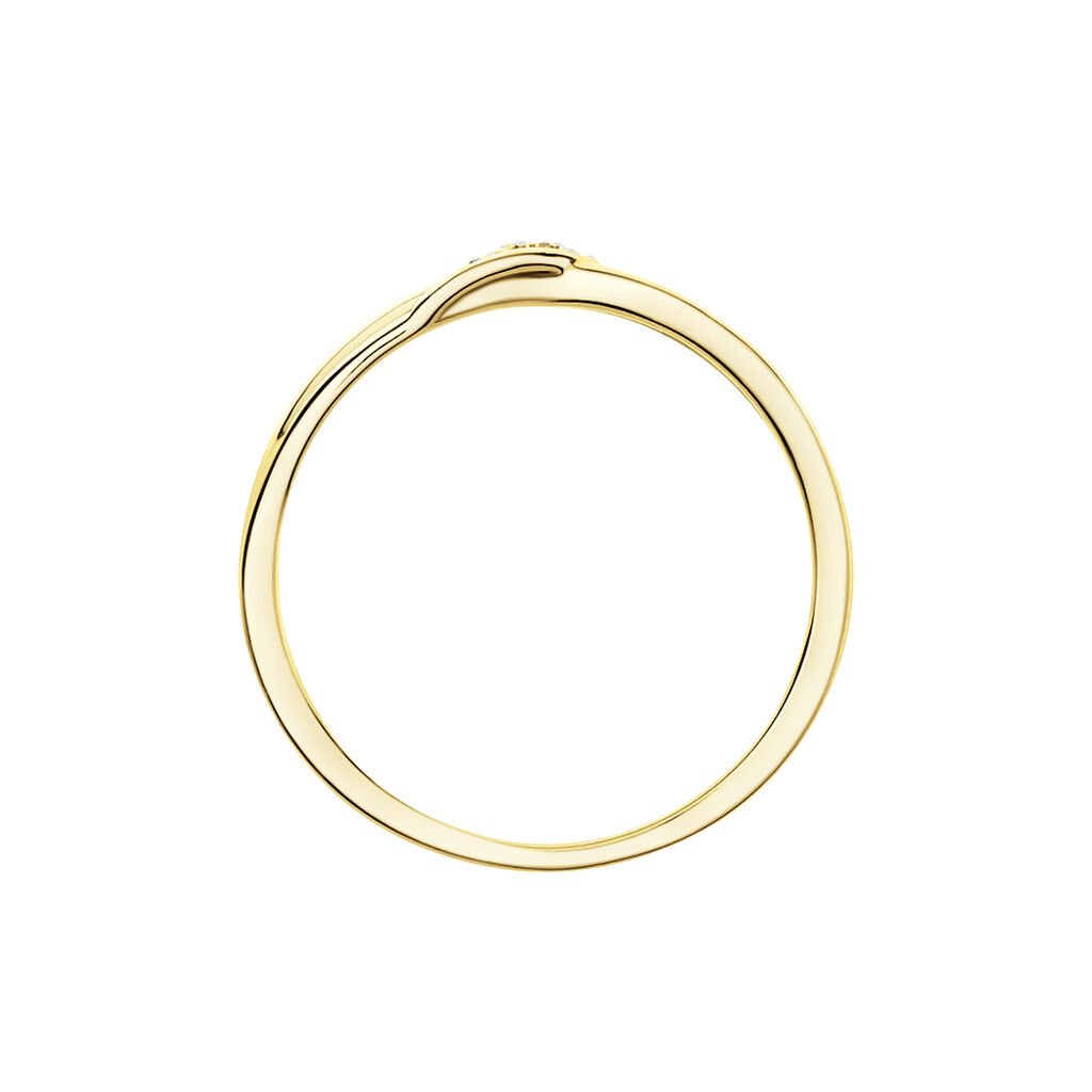 Bague Or Jaune Unora Diamants - Bagues solitaires Femme | Histoire d&rsquo;Or