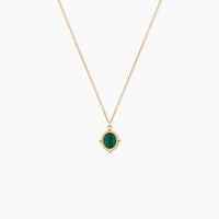 Collier Mirage Or Jaune Malachite