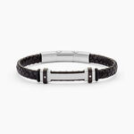 Bracelet Acier Blanc Ludovic Oxyde De Zirconium - Bracelets Homme | Histoire d&rsquo;Or