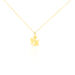 Collier Hallie Ange A Genoux Or Jaune