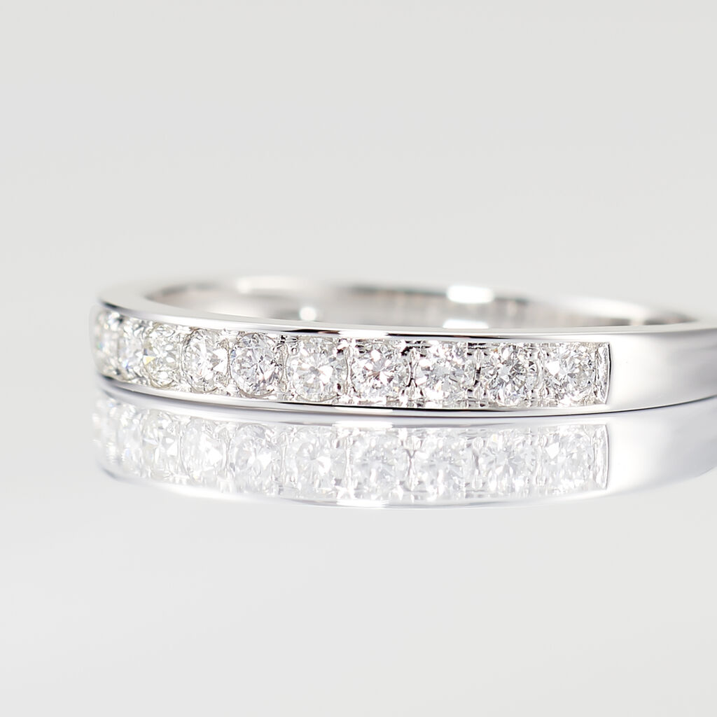 Alliance Rhea Or Blanc Diamant - Alliances Femme | Histoire d’Or