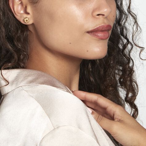 Boucles D'oreilles Puces Or Jaune Guermana - Clous d'oreilles Femme | Histoire d’Or