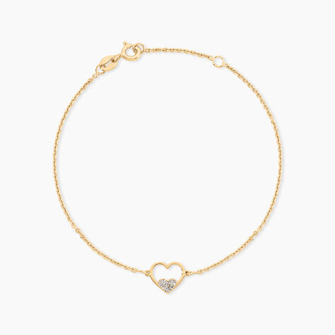 Bracelet Jenovefa Argent Dor&eacute; A L'Or 750/1000 - F&ecirc;te des m&egrave;res Femme | Histoire d&rsquo;Or