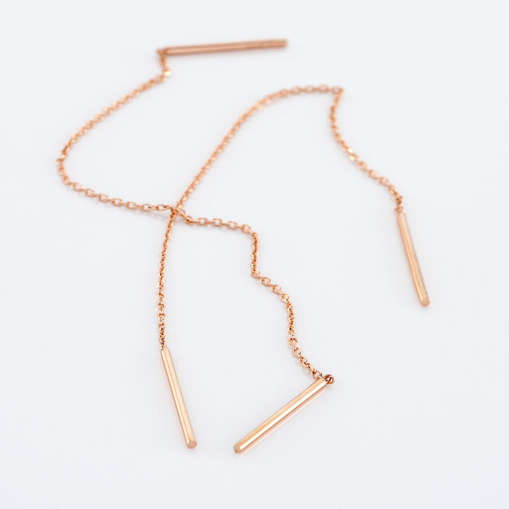 Boucles D'oreilles Pendantes Pink Or Rose - Boucles d'oreilles pendantes Femme | Histoire d&rsquo;Or